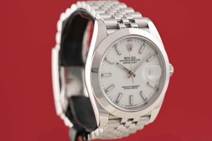 Rolex Datejust 41 - 126300 - White Dial - Full Set