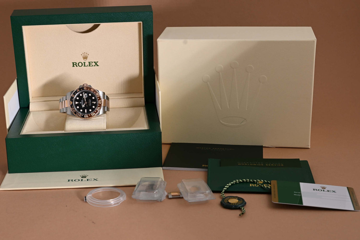 Rolex GMT Master II Rootbeer Stahl/Roségold - 126711CHNR - Full Set - LC100