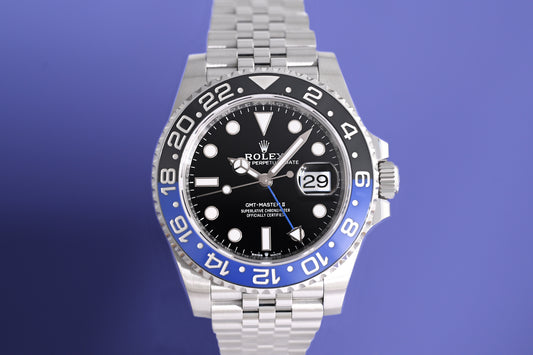 Rolex GMT Master II Batgirl 126710BLNR - Full Set
