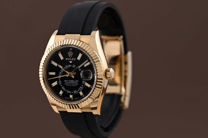 Rolex Sky Dweller Yellow Gold 326238 - Black Dial - Full Set