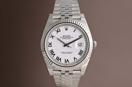 Rolex Datejust 41 - 126334 - White Dial - Full Set - NEW 2024