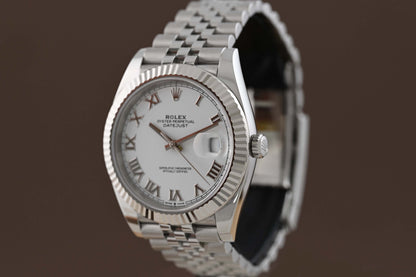Rolex Datejust 41 - 126334 - White Dial - Full Set - NEW 2024