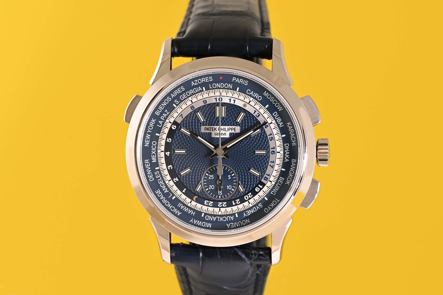 Patek Philippe World Time 5930G-010 - Blue Dial - Full Set - NEW 2022