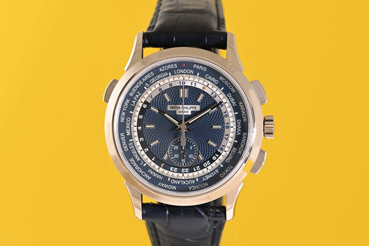 Patek Philippe World Time 5930G-010 - Blue Dial - Full Set - NEW 2022