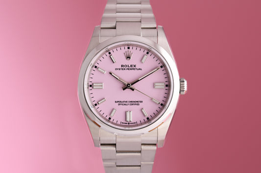 Rolex Oyster Perpetual 36mm 126000 - Full Set - Candy Pink - Like New