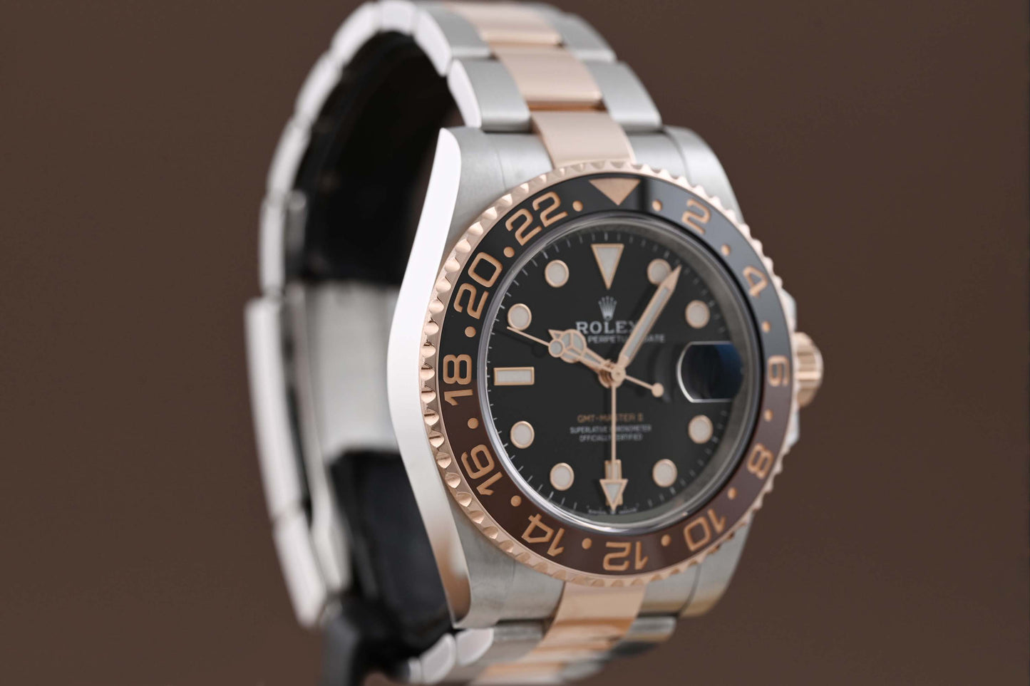 Rolex GMT Master II Rootbeer Stahl/Roségold - 126711CHNR - Full Set - Like NEW