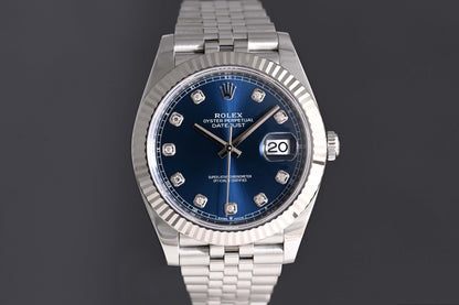 Rolex Datejust 41 - 126334 Blue Dia Dial - Full Set