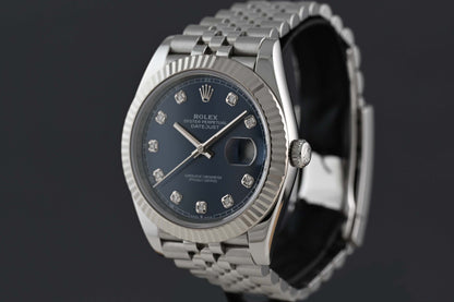 Rolex Datejust 41 - 126334 Blue Dia Dial - Full Set