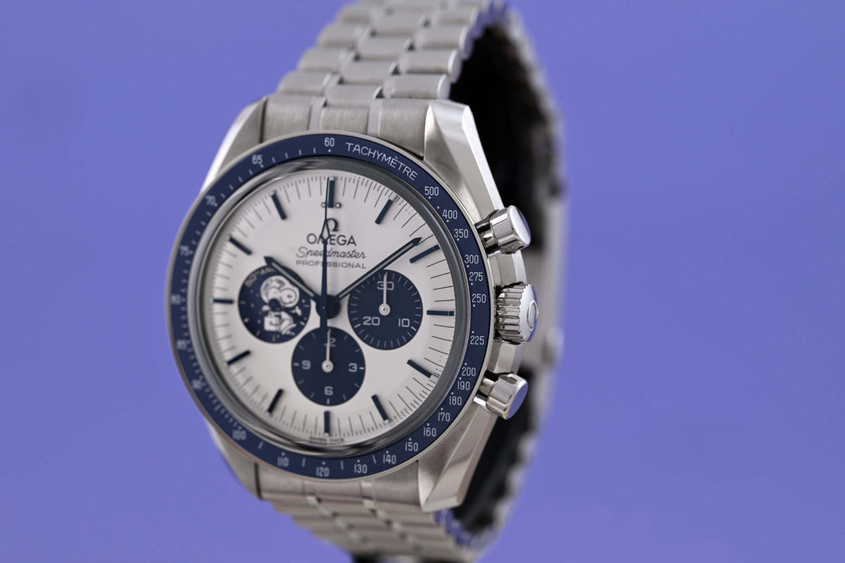 Omega Speedmaster 'Silver Snoopy Award' 50th Anniversary - Full Set - NEW