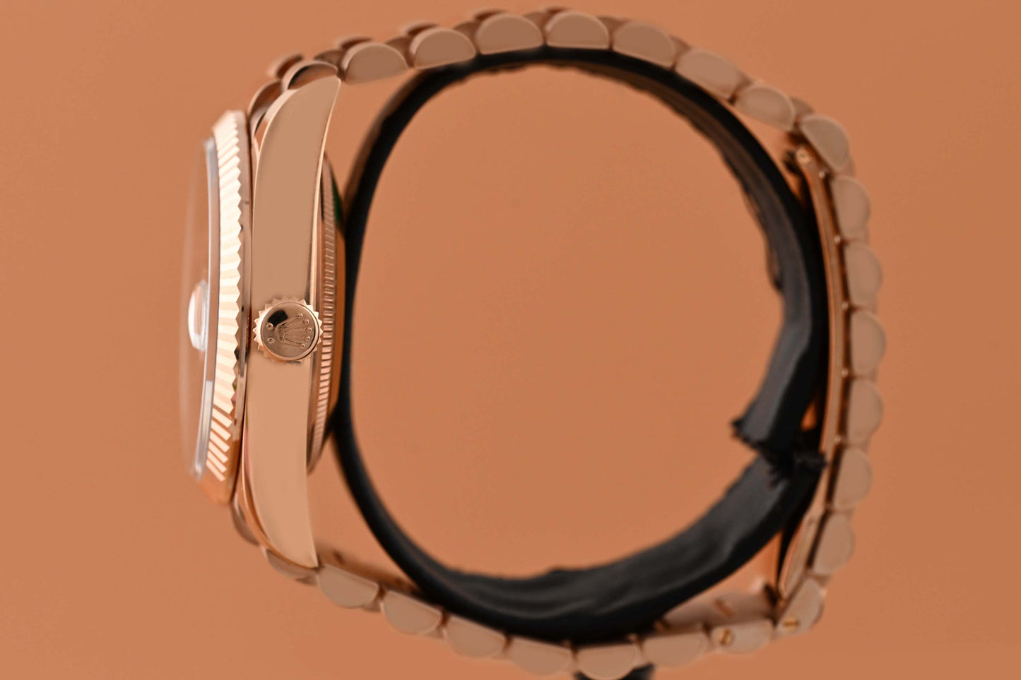 Rolex Day Date 36 Rose Gold 128235 - Full Set - Eisenkiesel Diamond Dial