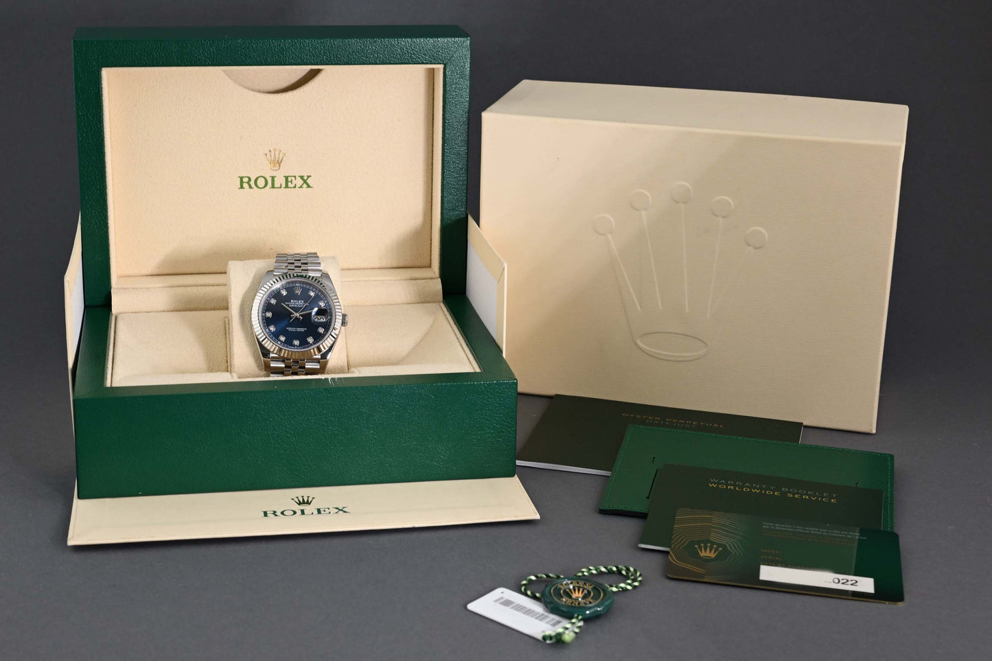 Rolex Datejust 41 - 126334 Blue Dia Dial - Full Set
