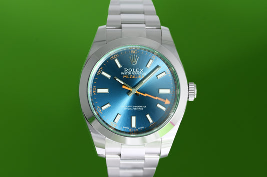 Rolex Milgauss 116400GV - Blue - Full Set