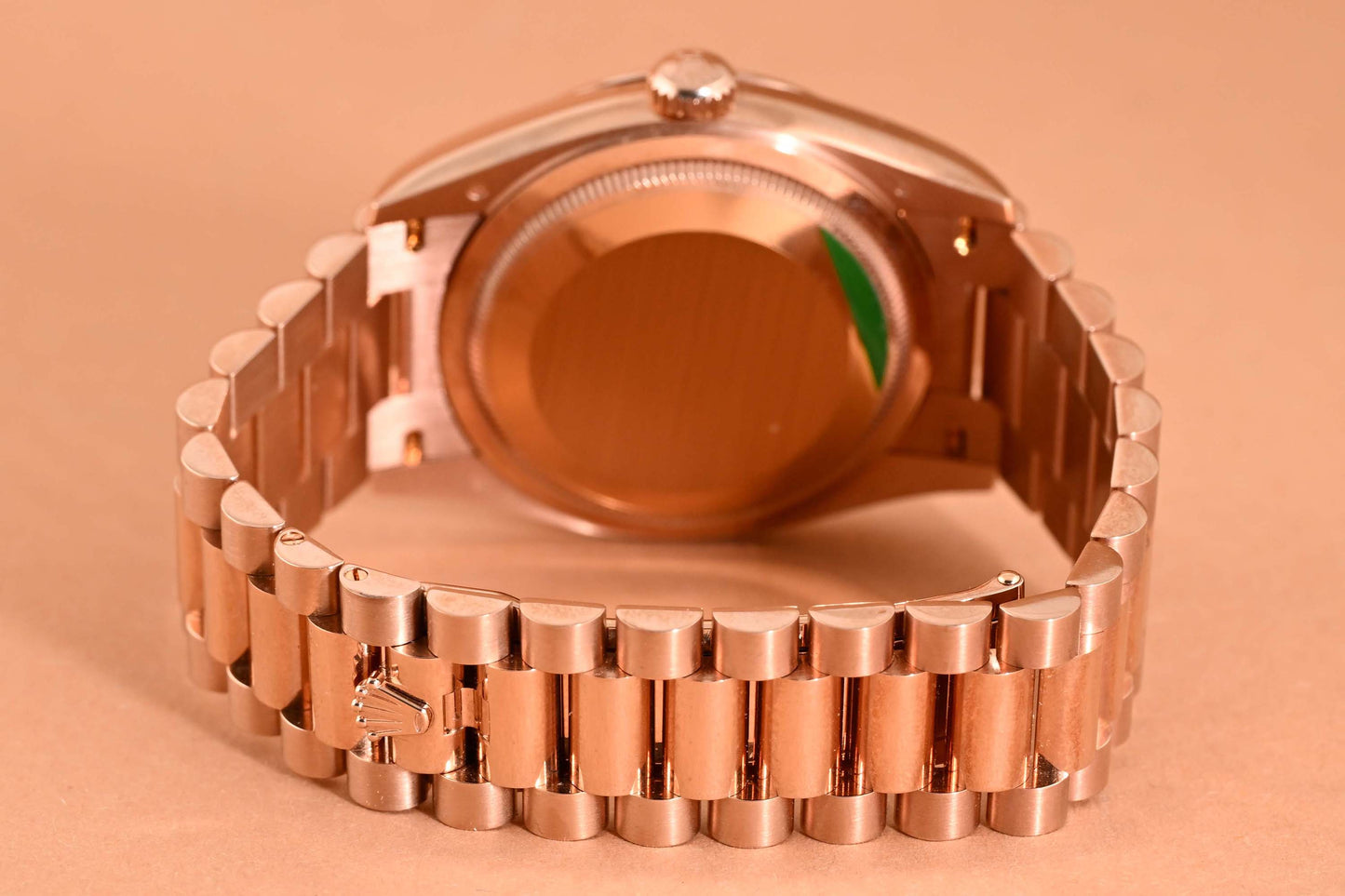 Rolex Day Date 36 Rose Gold 128235 - Full Set - Eisenkiesel Diamond Dial