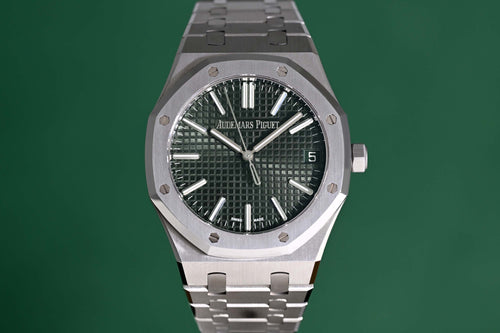 Audemars Piguet Royal Oak - Green Dial - 15510ST Anniversary - Full Set
