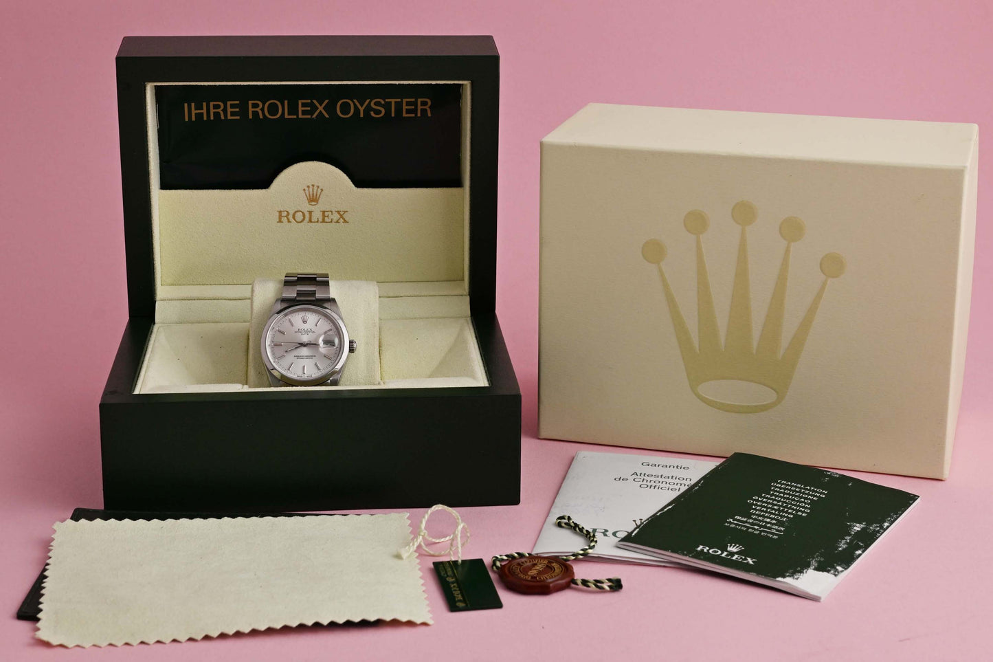 Rolex Date - 15200 - Silver Dial - Full Set - LC100