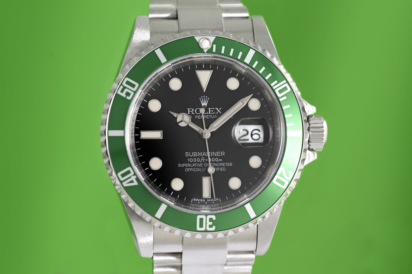Rolex Submariner 16610LV - Full Set - Kermit