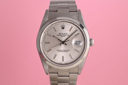 Rolex Date - 15200 - Silver Dial - Full Set - LC100