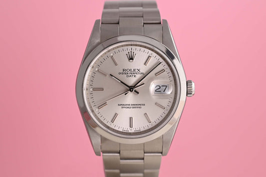 Rolex Date - 15200 - Silver Dial - Full Set - LC100