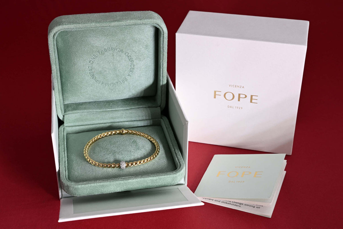 FOPE - Flex’it Armband EKA mit Pavébesatz - Full Set - Größe M