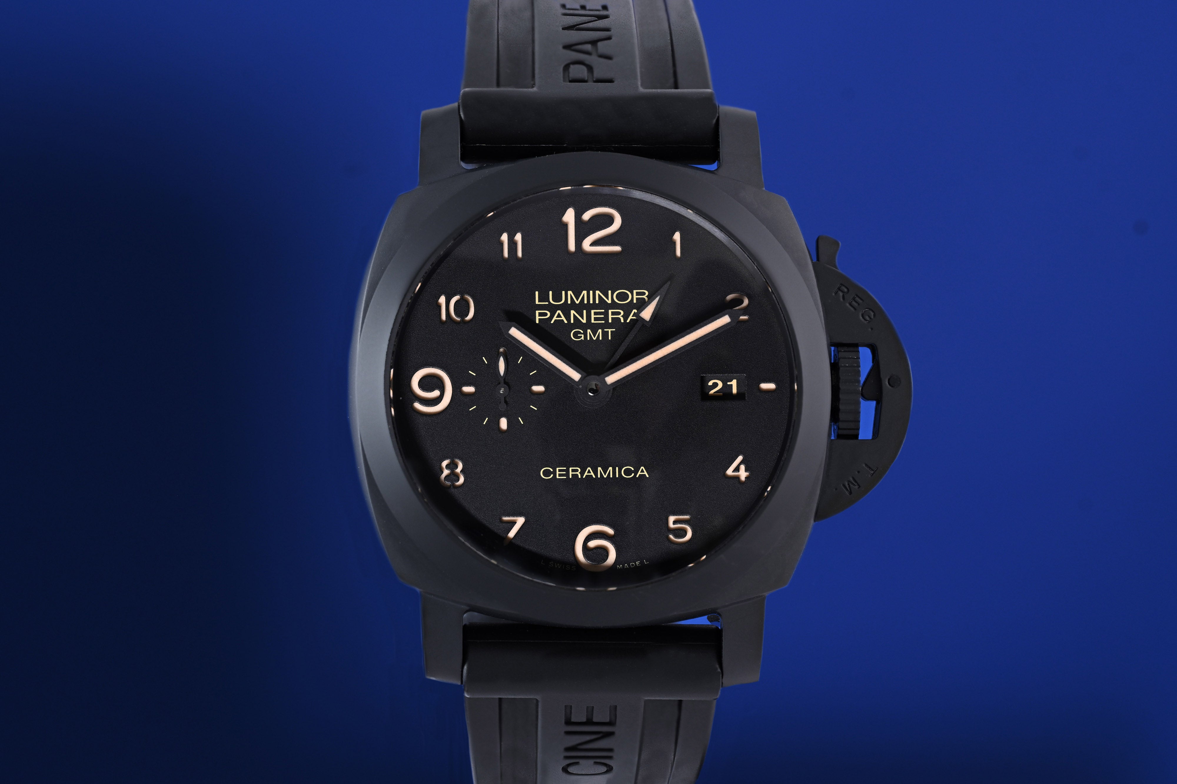 Panerai Luminor 1950 3 Days GMT Automatic Full Set rothfuss uhren