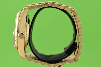 Rolex Day Date 36 Gelbgold 128238 - Green Ombre Dia Dial - Full Set - Like NEW