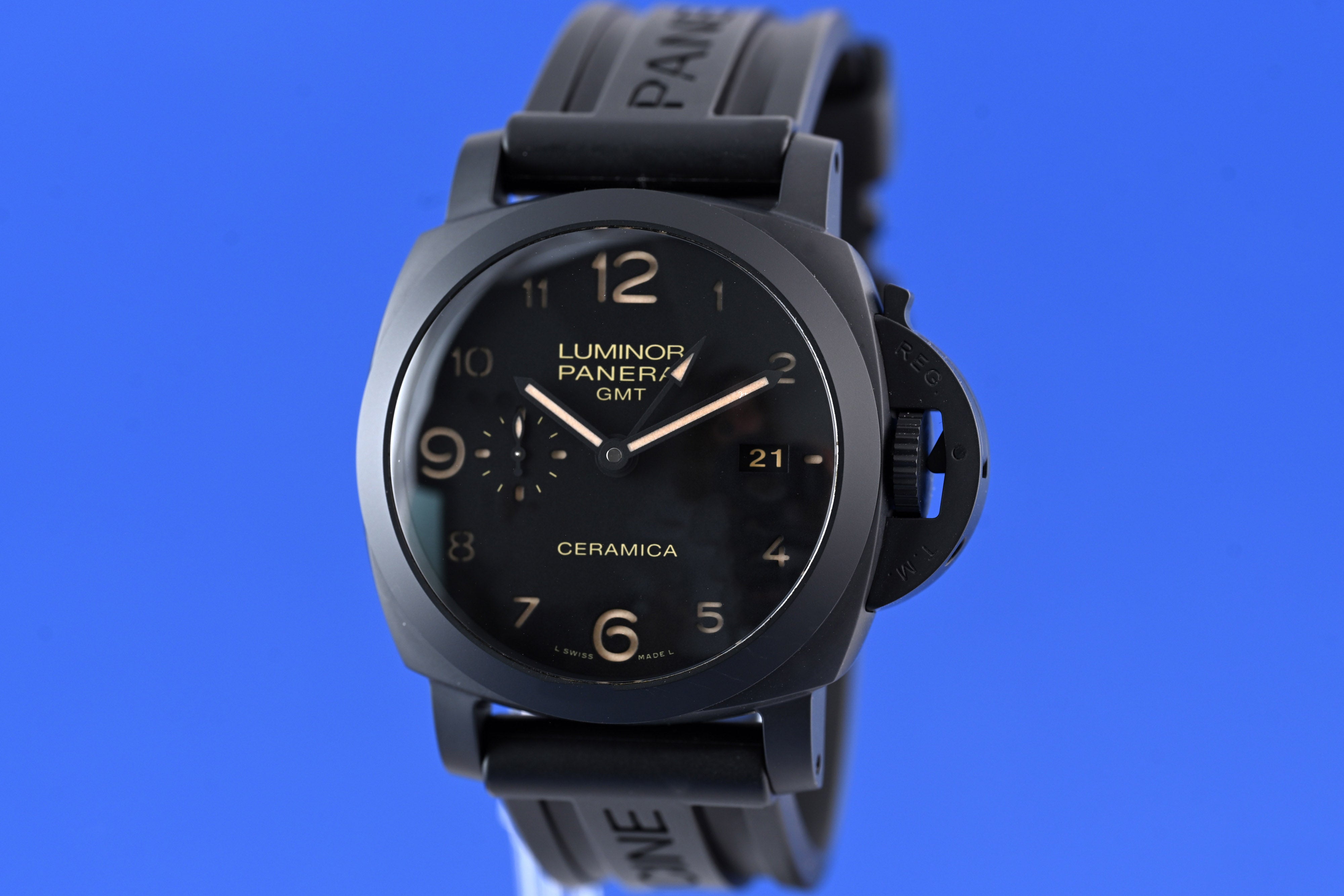 Panerai Luminor 1950 3 Days GMT Automatic Full Set rothfuss uhren