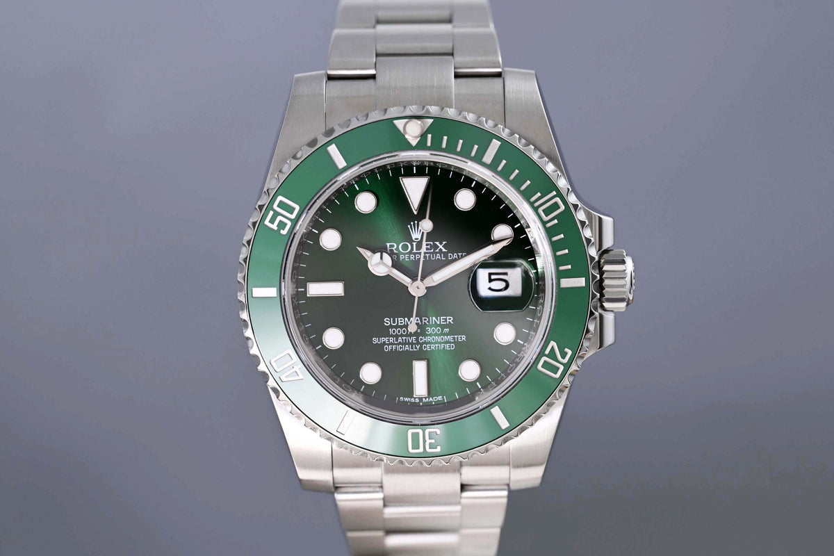 Rolex Submariner 116610LV - Full Set - Hulk - LC100