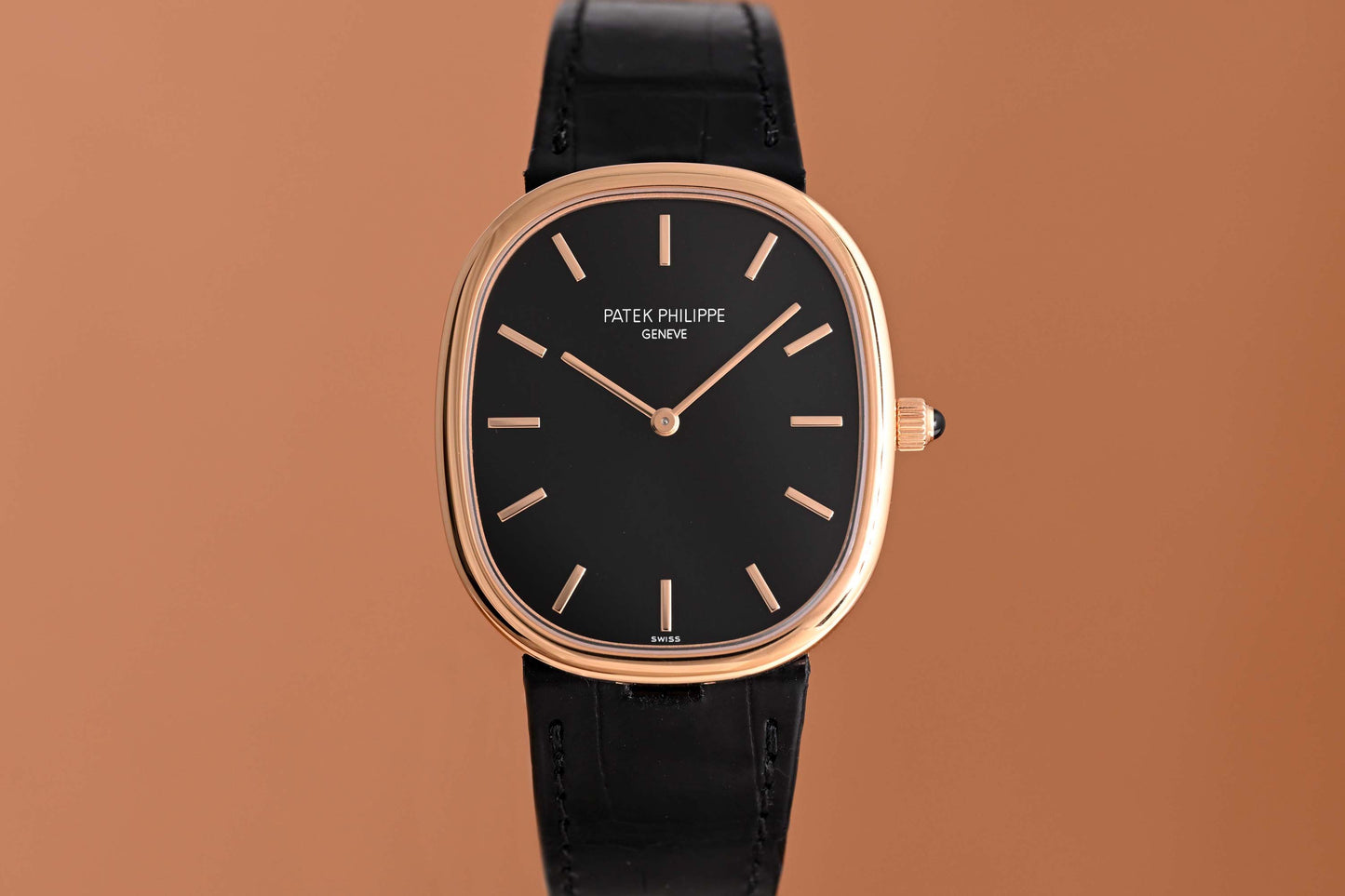 Patek Philippe Ellipse d'Or - Rose Gold - Black Dial - Full Set