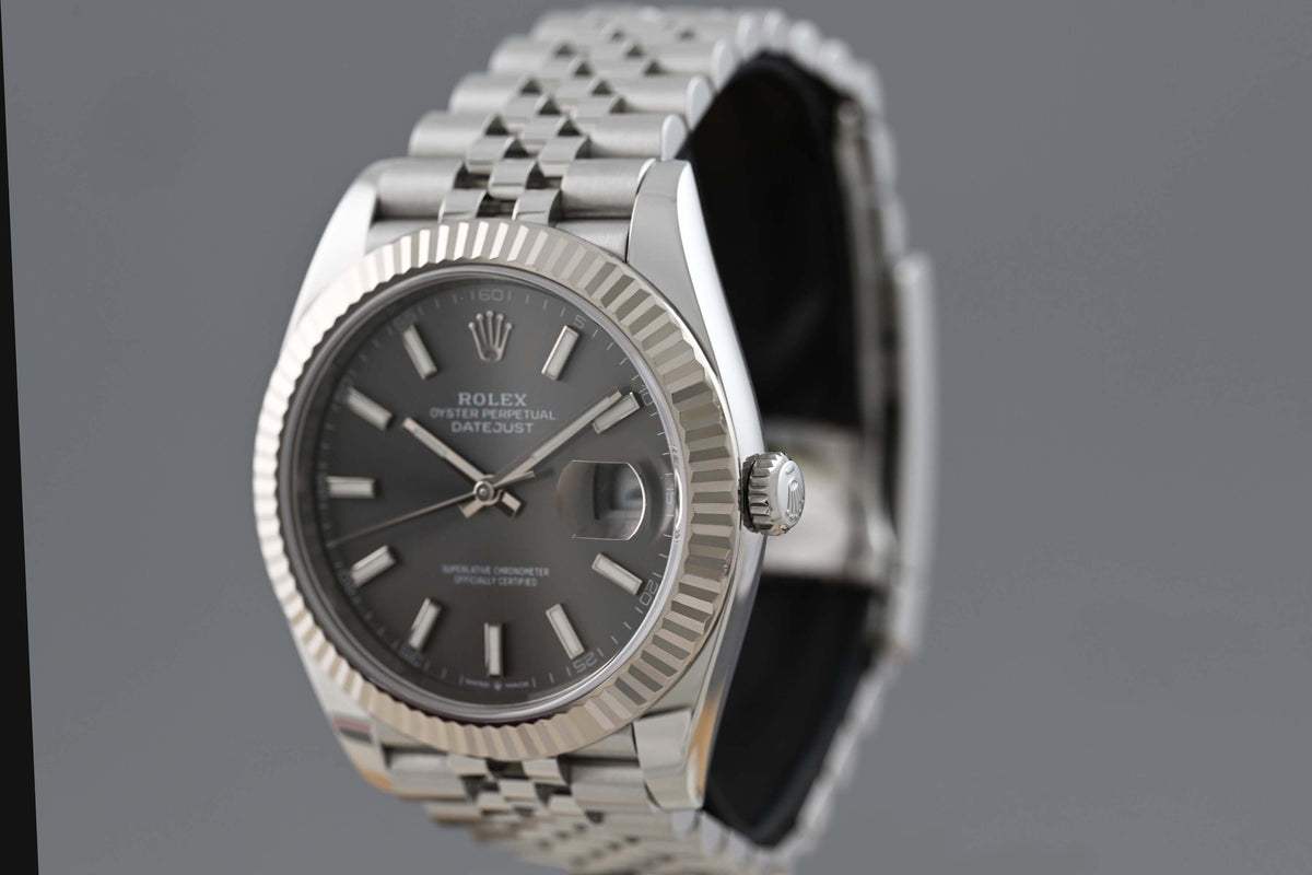 Rolex Datejust 41 - 126334 Rhodium - Full Set 2023