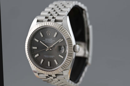 Rolex Datejust 41 - 126334 Rhodium - Full Set 2023