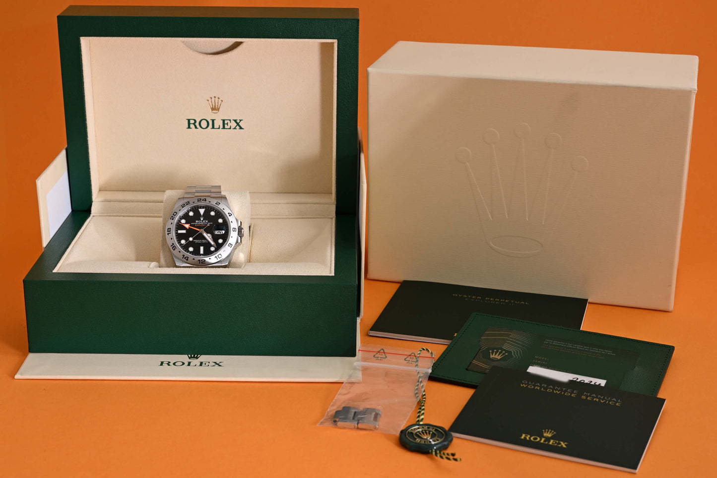Rolex Explorer II 226570 - Black Dial - Full Set