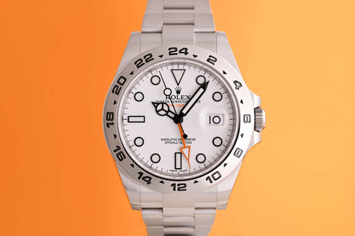Rolex Explorer II 216570 - Full Set - Polar Dial - LC100