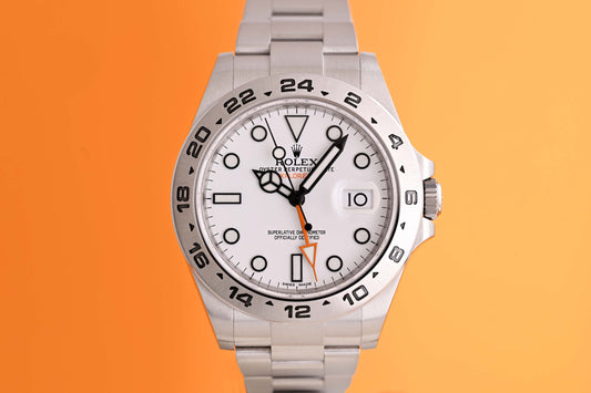 Rolex Explorer II 216570 - Full Set - Polar Dial - LC100