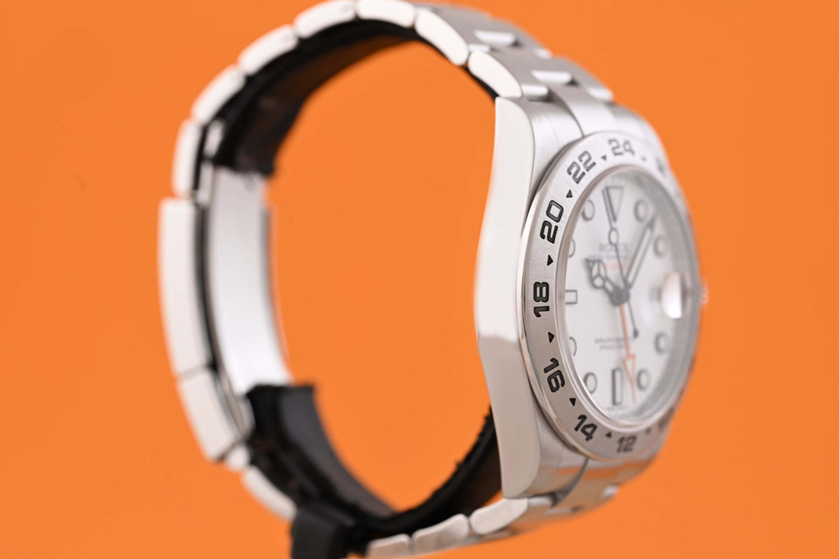 Rolex Explorer II 216570 - Full Set - Polar Dial - LC100