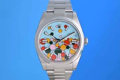 Rolex Oyster Perpetual 41mm 124300 - Full Set - Celebration Dial - Like NEW