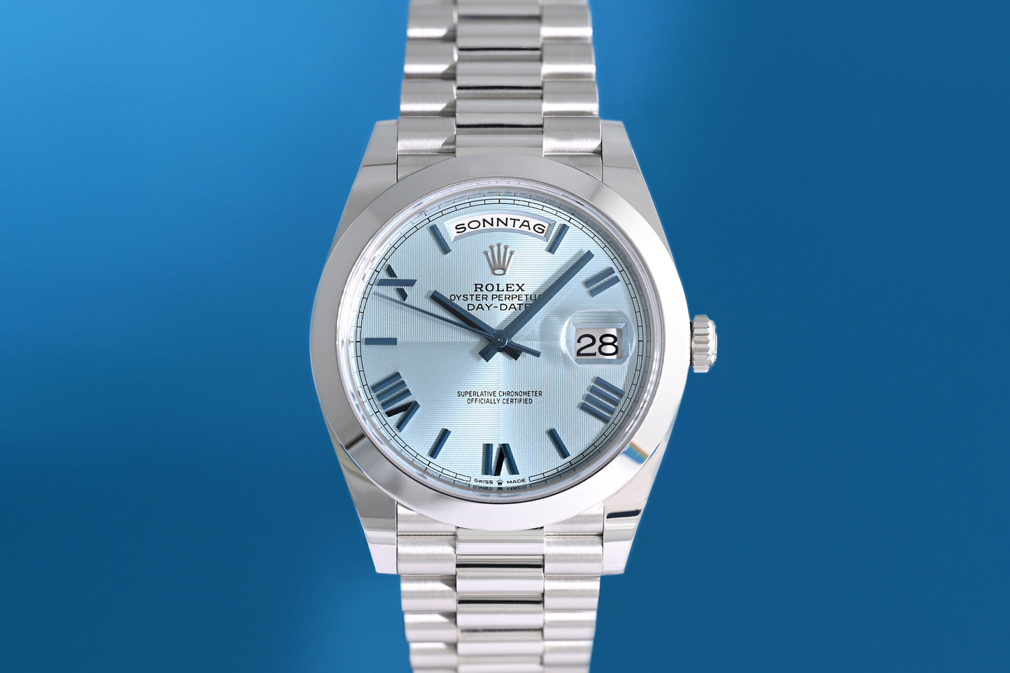 Rolex Day Date 40 Platin 228206 - Full Set - LC100