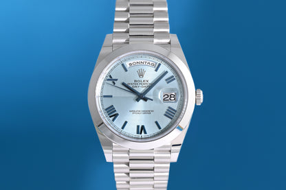 Rolex Day Date 40 Platin 228206 - Full Set - LC100