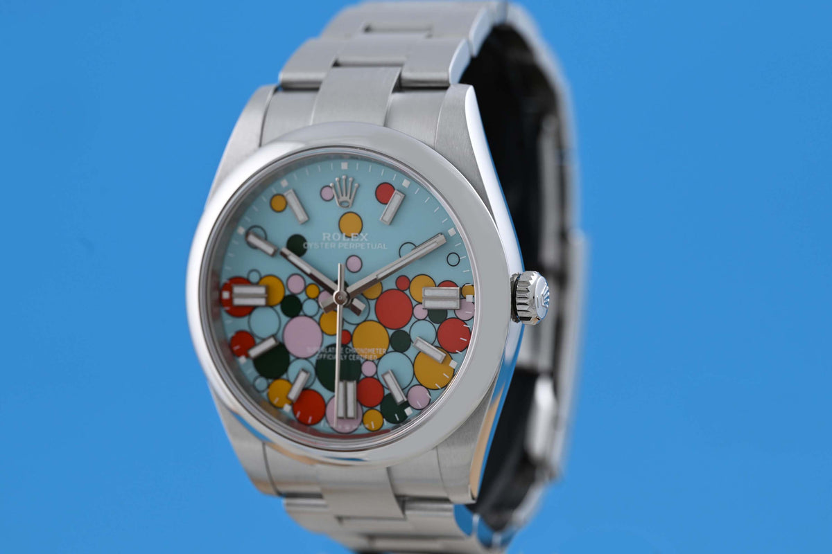 Rolex Oyster Perpetual 41mm 124300 - Full Set - Celebration Dial - Like NEW