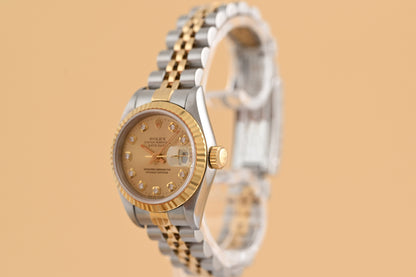 Rolex Datejust Lady - Gold Dia Dial - Full Set - LC100