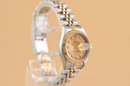 Rolex Datejust Lady - Gold Dia Dial - Full Set - LC100