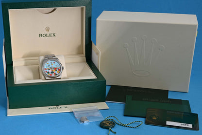 Rolex Oyster Perpetual 41mm 124300 - Full Set - Celebration Dial - Like NEW