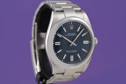 Rolex Oyster Perpetual 41mm 124300 - Full Set - Blue Dial - NEW 2025