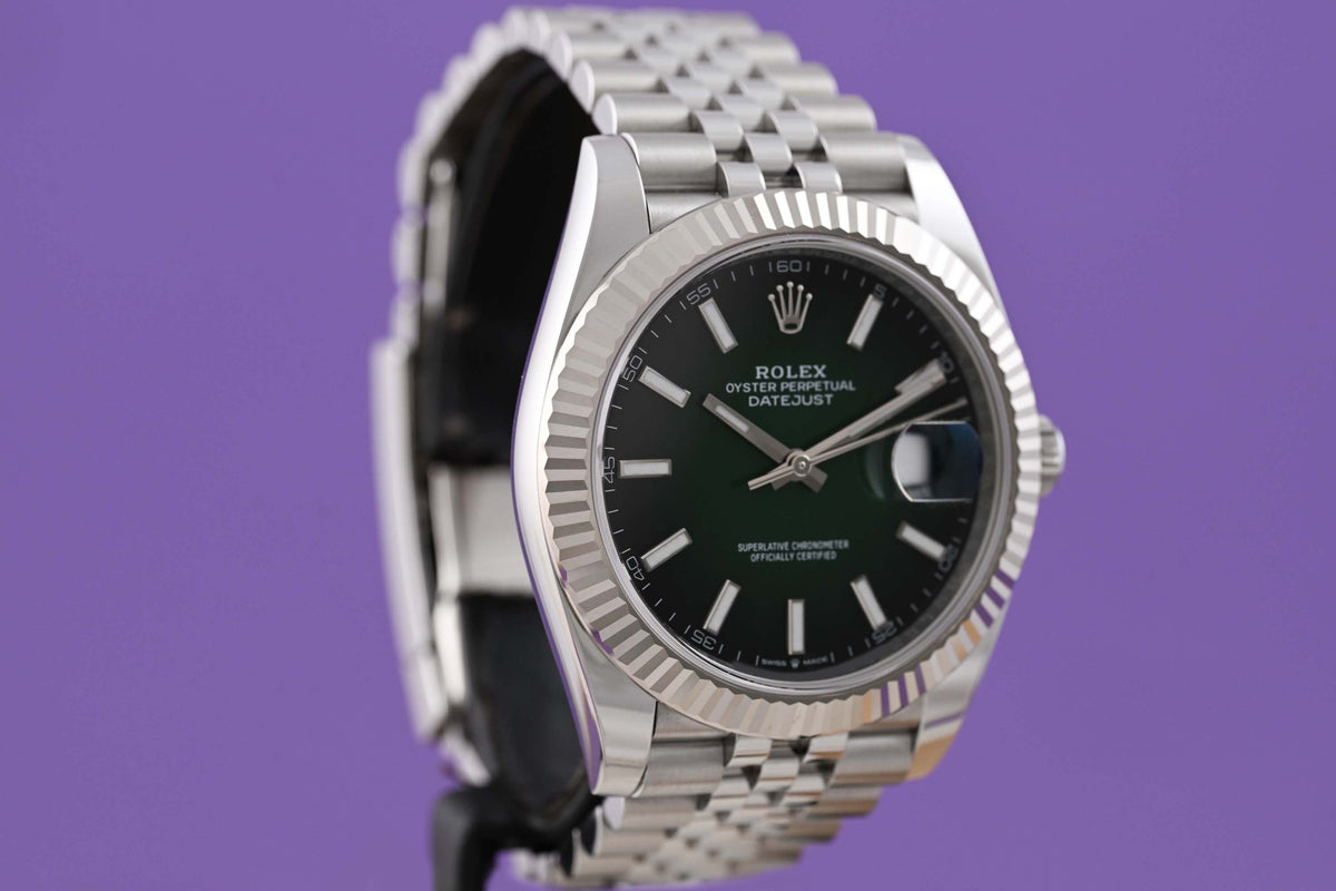 Rolex Datejust 41 - 126334 - Green Ombre Dial - Full Set - NEW 2026