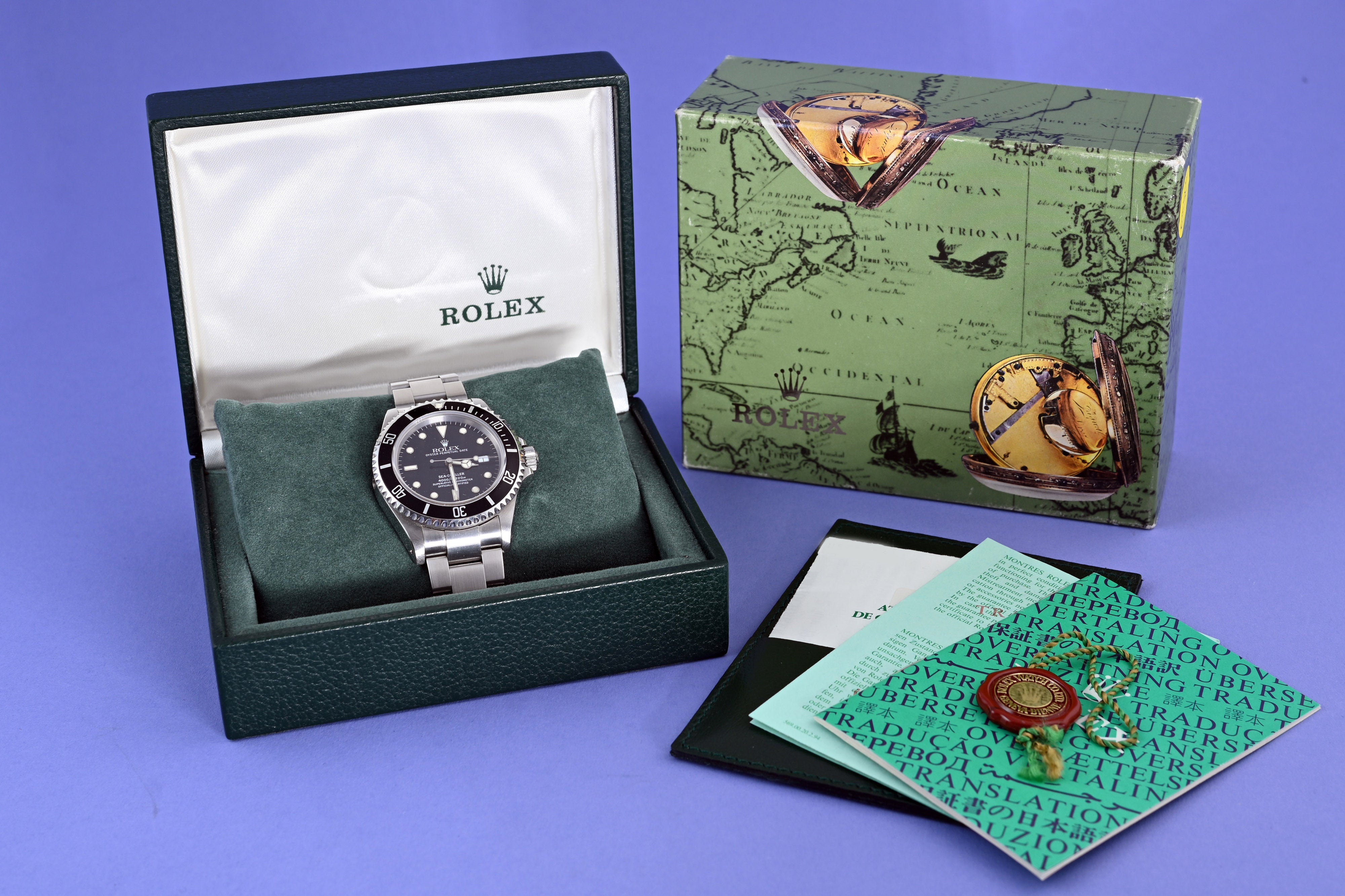 Rolex Sea DWELLER 16600 Cream Index Box Papers rothfuss uhren