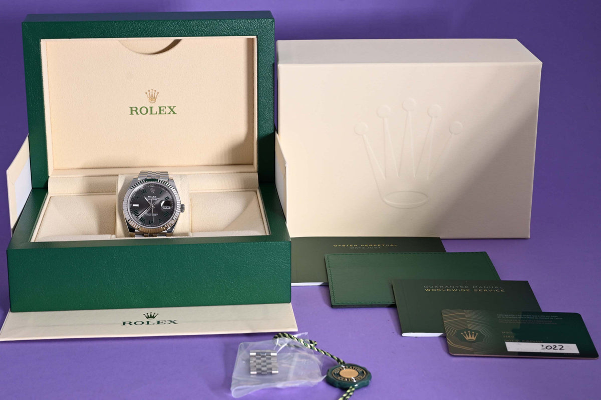 Rolex Datejust 41 - 126334 Wimbledon - Full Set - NEW