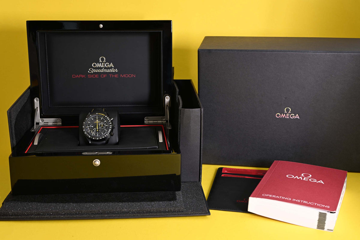 Omega Speedmaster Moonwatch Dark Side Of The Moon - Full Set