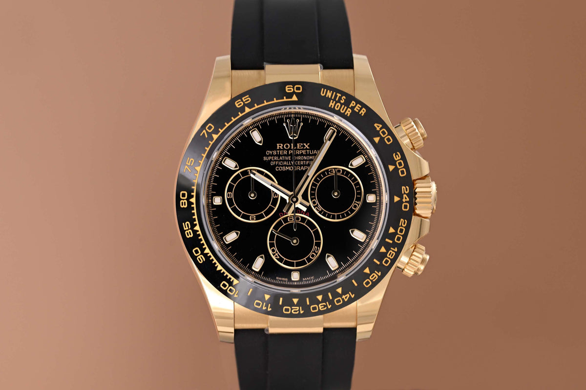 Rolex Daytona Gelbgold 116518LN - Full Set - Black Dial