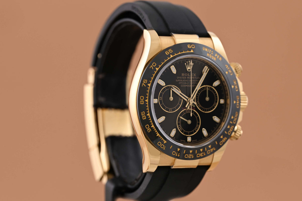 Rolex Daytona Gelbgold 116518LN - Full Set - Black Dial
