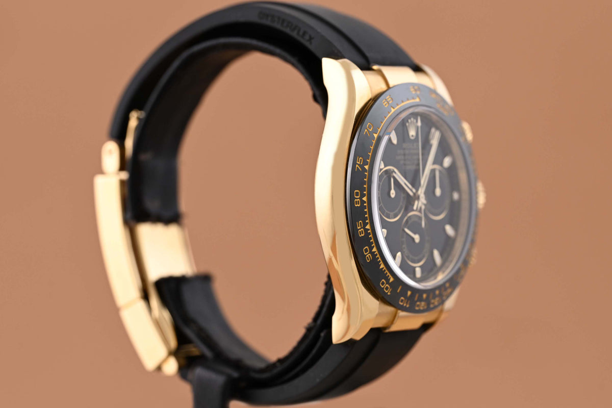 Rolex Daytona Gelbgold 116518LN - Full Set - Black Dial