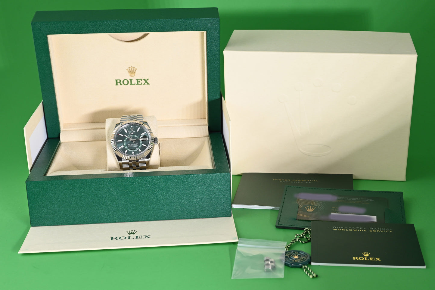 Rolex Sky-Dweller 336934 - Full Set - Green Dial - NEW